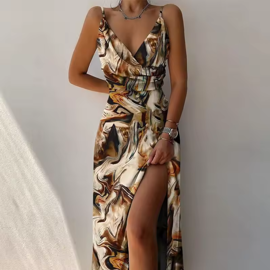 DALIDA - Ultra-chique Maxi-Jurk met Split