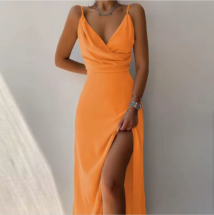 DALIDA - Ultra-chique Maxi-Jurk met Split