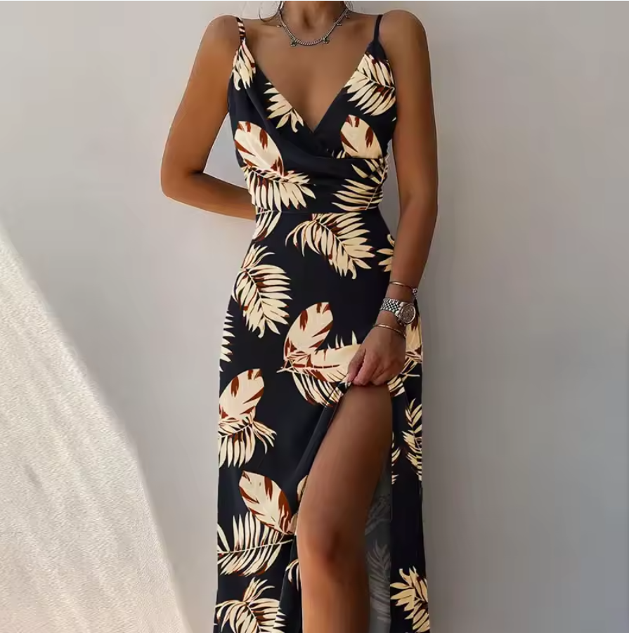 DALIDA - Ultra-chique Maxi-Jurk met Split